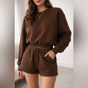 029. Meshki Brown Casual Set